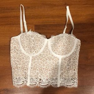 White padded bralette